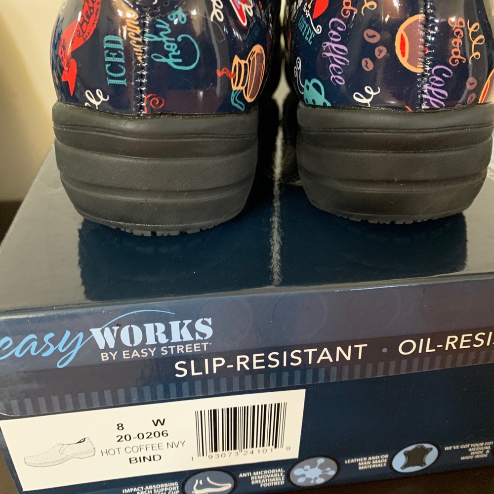 Easy Works Slip-Resistant Work Shoes Coffee Design - Picture 2 of 8
